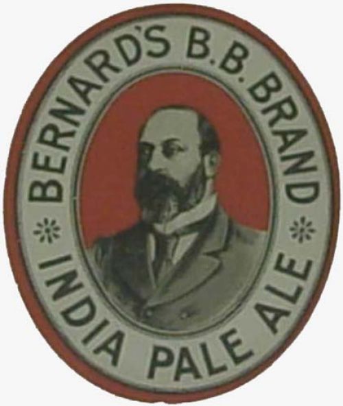 <p>A bottle label for Daniel Bernard's BB Brand India Pale Ale.</p>