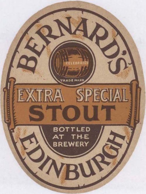 <p>A bottle label for Thomas and James Bernard Ltd's Extra Special Stout.</p>