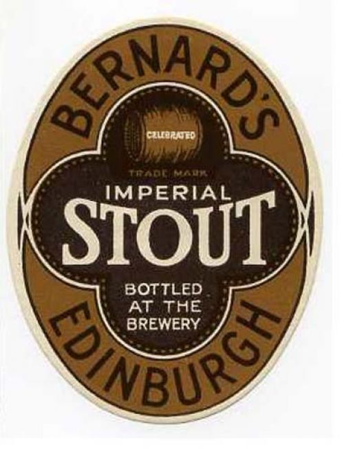 <p>A bottle label for Thomas and James Bernard Ltd's Imperial Stout.</p>