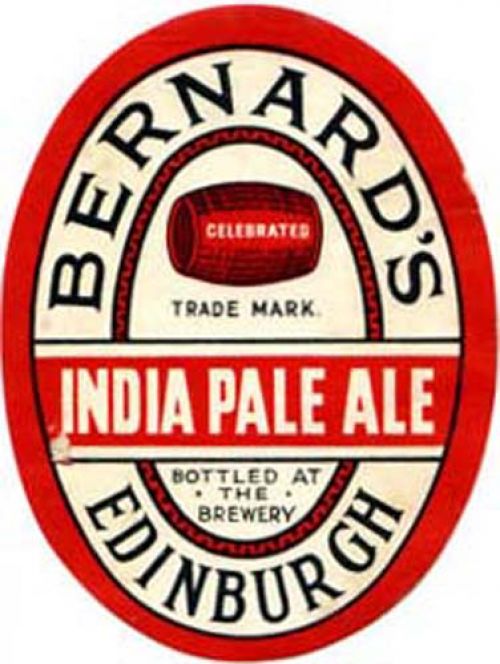 <p>A bottle label for Thomas and James Bernard Ltd's India Pale Ale.</p>