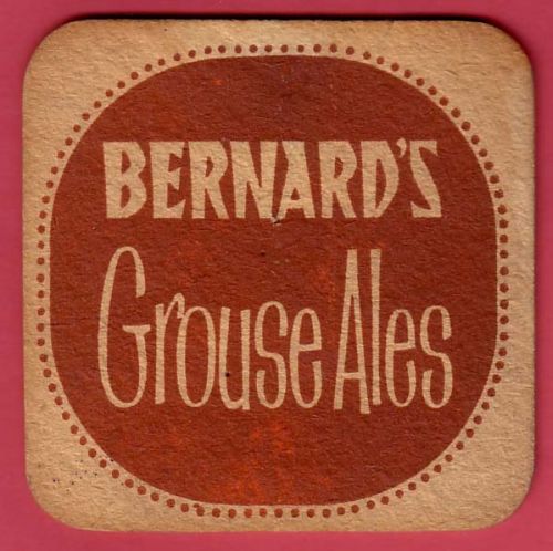 <p>A beermat for Thomas and James Bernard Ltd's Grouse Ales.</p>